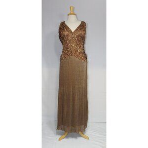 Mayqueen #612-Mother of Bride or Groom Gown-SIZE 5X-BROWN-NEW W/Tags